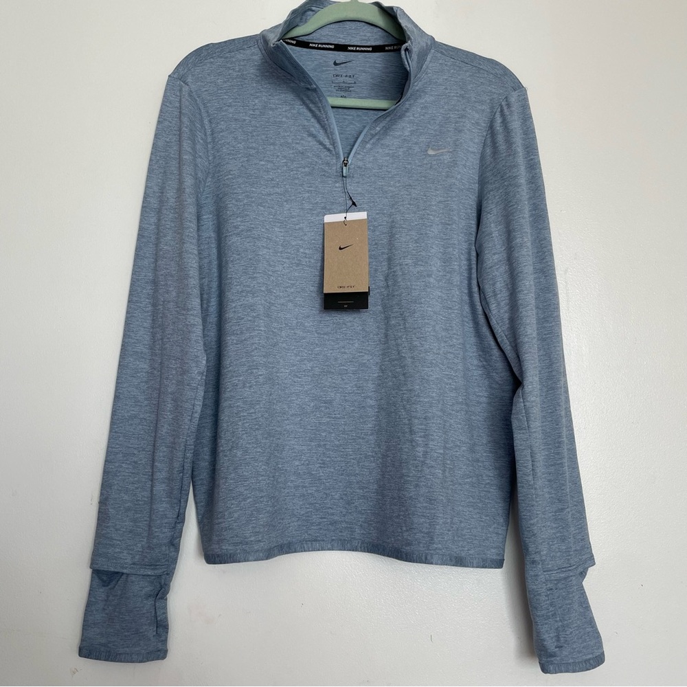 Women's Nike Swift Element UV Protection 1/4 Zip Running Top Size Large